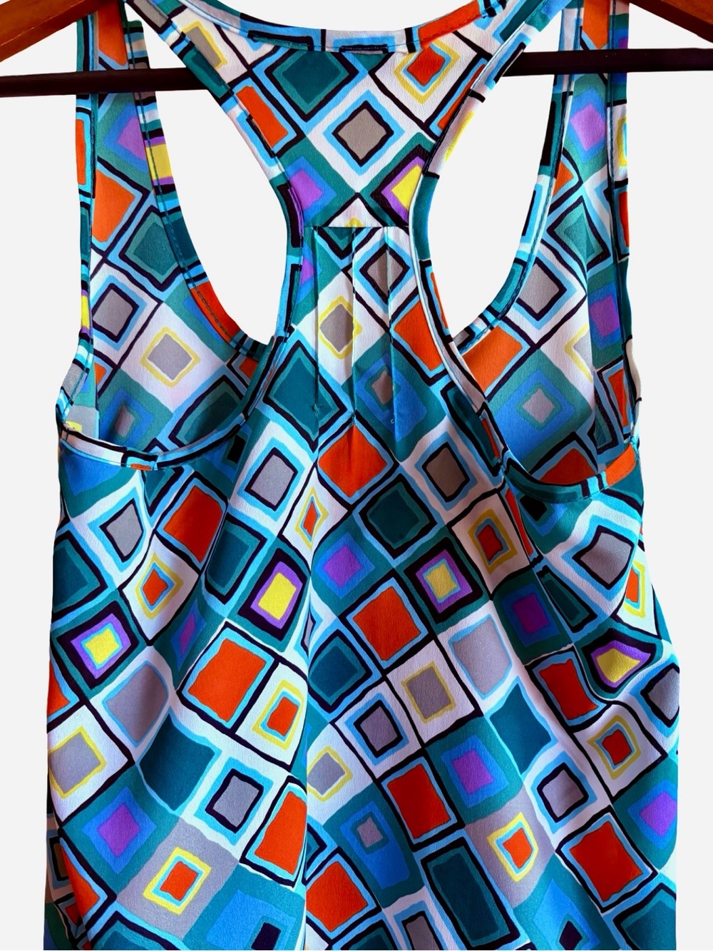 Gabriella Rocha Multi Color Boho Geometric Pocket Tank Top Small - Picture 10 of 16